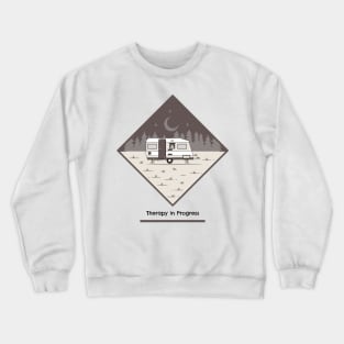 Therapy in Progress Camping Crewneck Sweatshirt